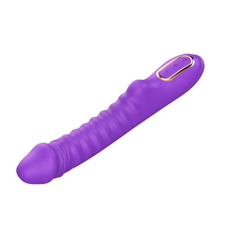 Rebrasti silikonski vibrator Enyalius Purple i lubrikant | KOMBINUJ I UŠTEDI 172