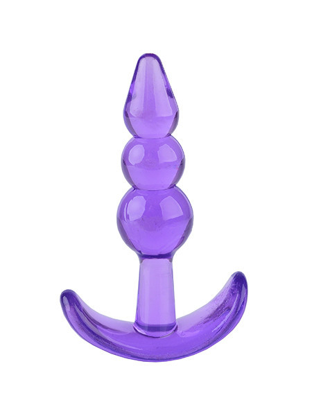 Analni dildo | T-Plug Beaded Purple