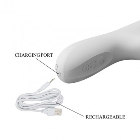Beli Multifunkcionalni Vibrator sa Pomeranjem | Reese