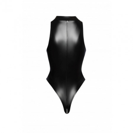 Bodi sa dvostranim rajsferšlusom | Powerwetlook bodysuit with front zipper