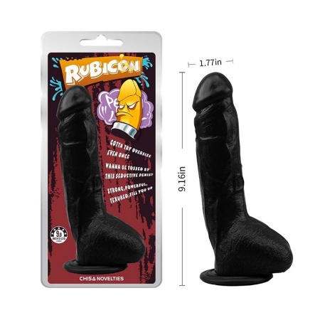 Crni dildo 23cm | Rubicon