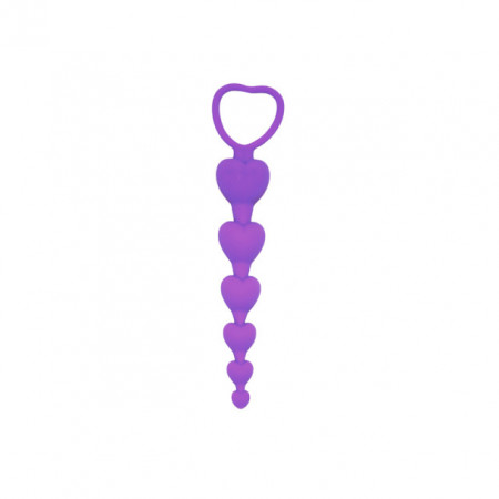 Ljubičaste silikonske analne kuglice 18cm | Purple Silicone Anal Beads