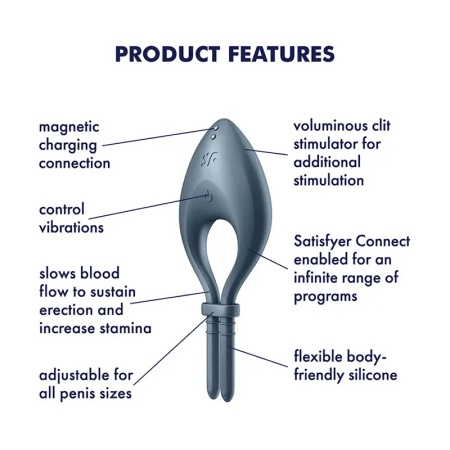Podesivi Vibro Prsten Aplikacija | SATISFYER Bullseye