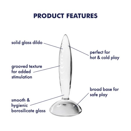 Stakleni Analni Dildo | SATISFYER Sparkling Crystal Glass Dildo