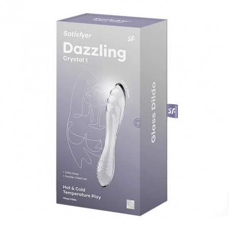 Stakleni Dildo | SATISFYER Dazzling Crystal Glass Dildo Transparent 1