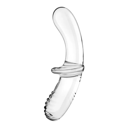 Stakleni Dupli Dildo | SATISFYER Double Crystal Glass Dildo Transparent
