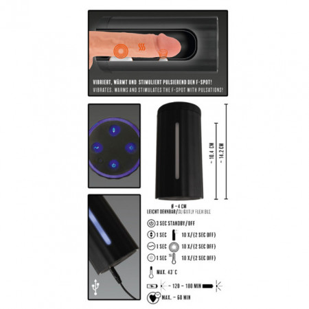 Blow Job Masturbator | Blow Job Masturbator with 3 functions Rebel