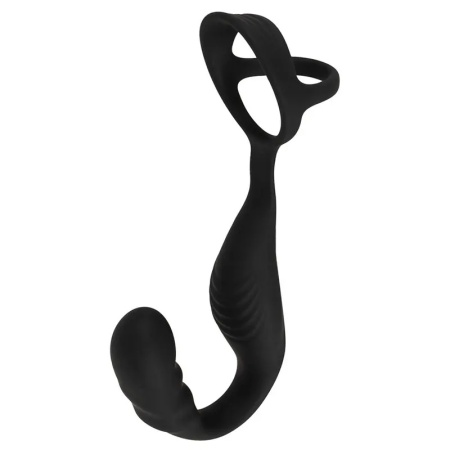 Masažer prostate | Cock Ring with RC Prostate Plug