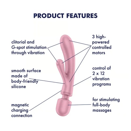 Multifukcionalni vibrator | SATISFYER Triple Lover