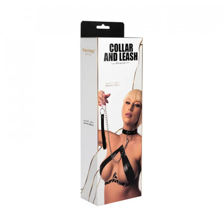 Ogrlica srce sa povodcem | Heart Collar and Leash
