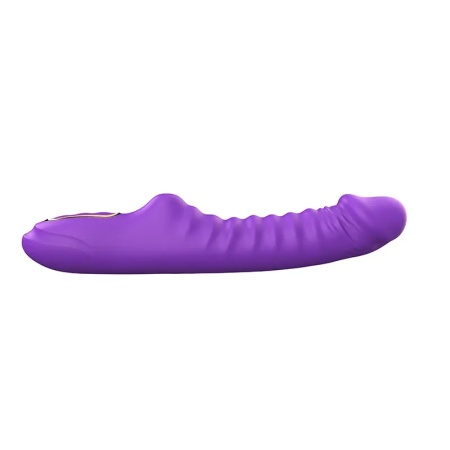 Rebrasti silikonski vibrator | Enyalius Purple