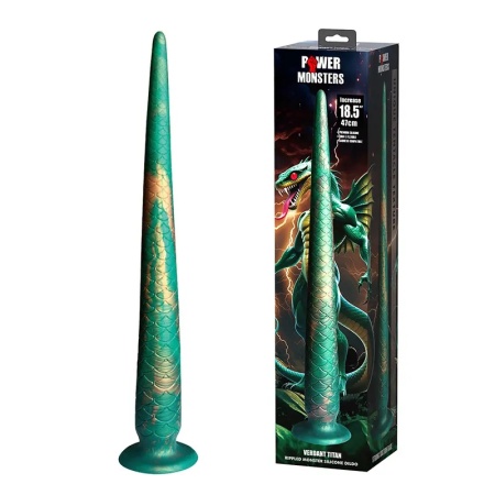 Silikonski dildo Verdant Titan i Lubrikant Beasty Sperm | KOMBINUJ I UŠTEDI 233