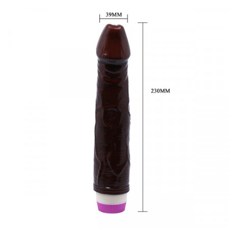Crni Vibrator 23cm | Waves of Pleasure