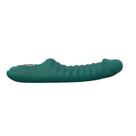 Rebrasti silikonski vibrator Enyalius Green i lubrikant | KOMBINUJ I UŠTEDI 173