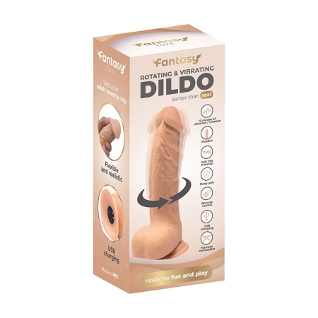 Rotirajući Vibro Dildo 22cm | Rotating &amp; Vibrating Dildo