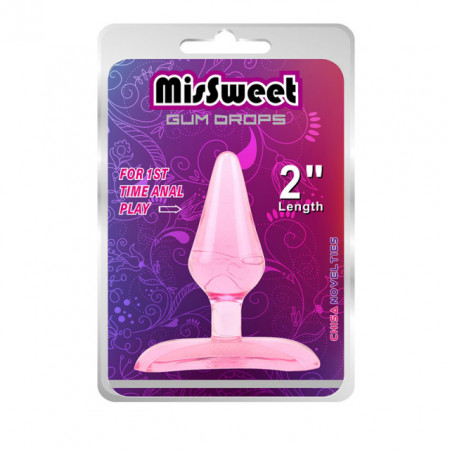 Roze analni dildo za pocetnike | Pink butt plug