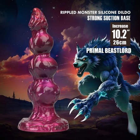 Silikonski dildo Primal Beastlord i Lubrikant Beasty Sperm | KOMBINUJ I UŠTEDI 230