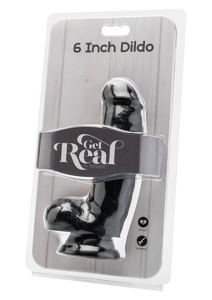 Crni dildo 15cm | Black Dildo 6 inch with Balls