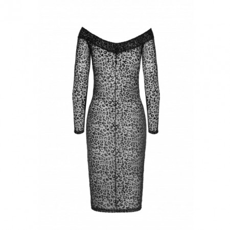 Leopard Haljina sa dugim rukavima | Leopard flock midi-dress with long sleeves
