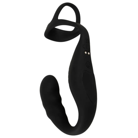Masažer prostate | Cock Ring with RC Prostate Plug