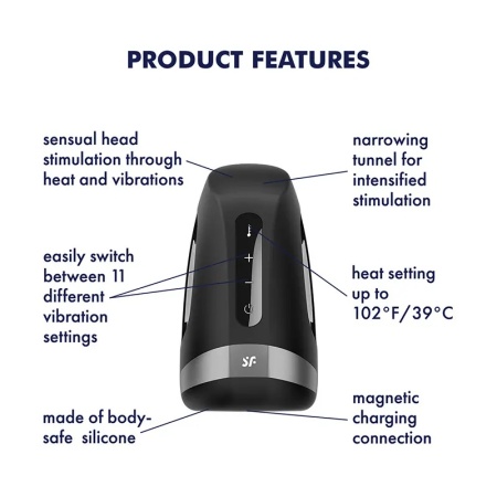 Mastrubator mogućnost zagrevanja | Satisfyer Heat Vibration
