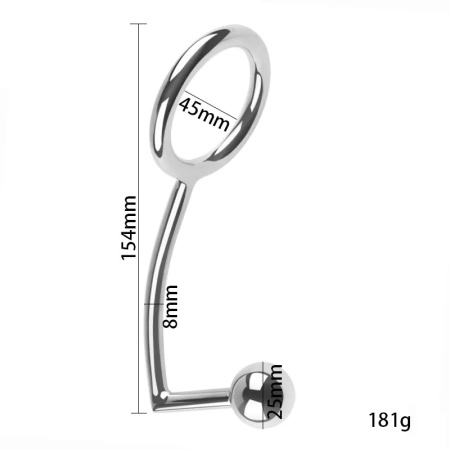 Prsten za penis i masazer prostate Ass Hitch Egg
