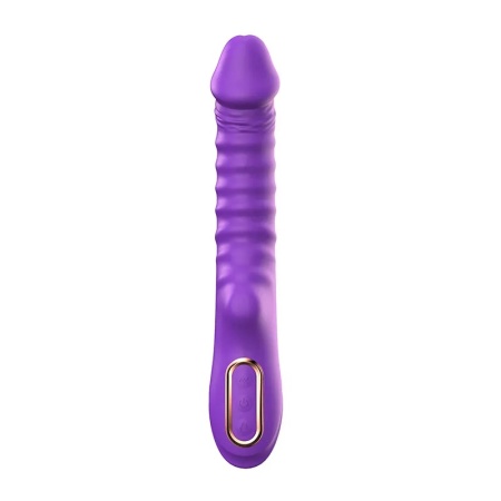 Rebrasti silikonski vibrator Enyalius Purple i lubrikant | KOMBINUJ I UŠTEDI 172