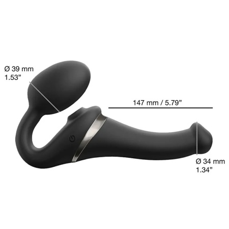 Vibrirajući strap on | Strap-on-me Multi Orgasm Bendable Strap On