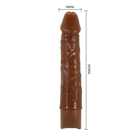 Crni realistični vibrator 20cm | Leander