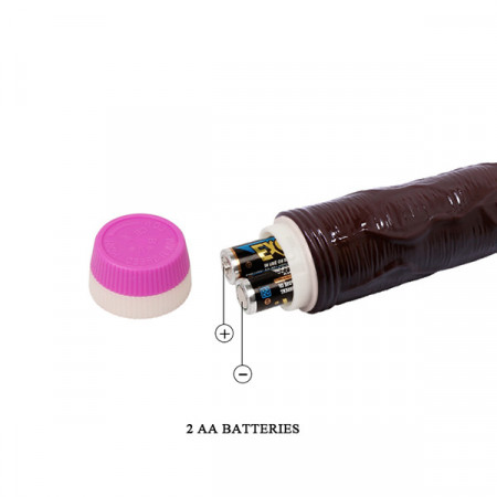 Crni Vibrator 23cm | Waves of Pleasure