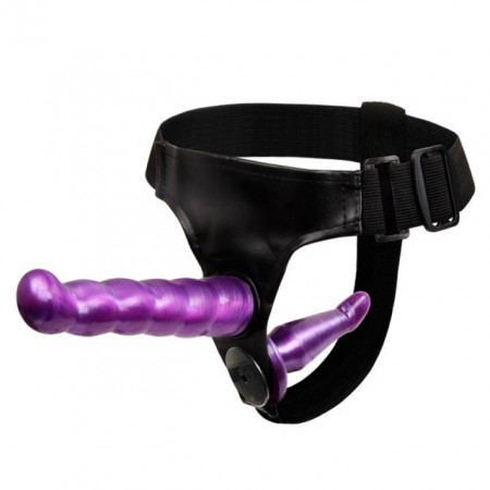Ljubičasti Dupli Strap on | FEMALE HARNESS ULTRA