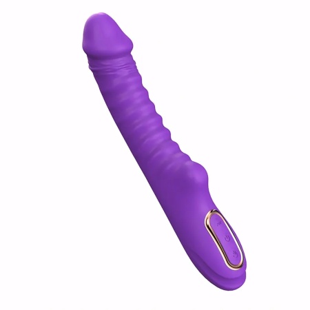 Rebrasti silikonski vibrator | Enyalius Purple
