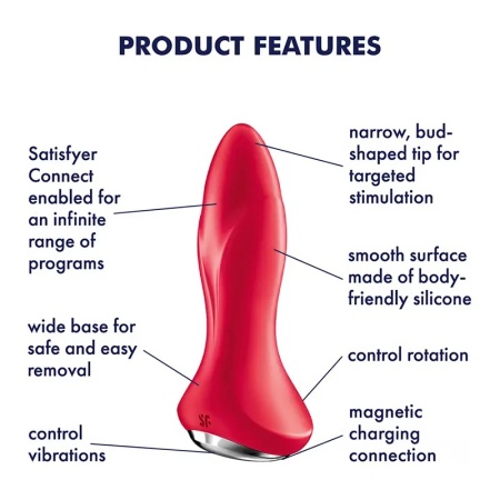 Rotirajući Analni Vibrator | SATISFYER Rotator Plug 1+