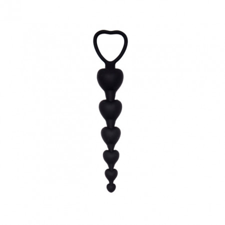 Silikonske analne kuglice 18cm | Black Silicone Anal Beads