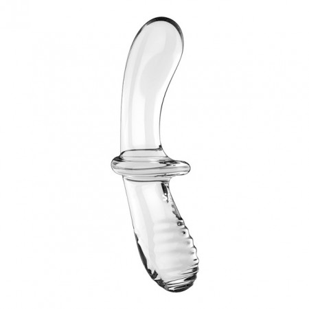 Stakleni Dupli Dildo | SATISFYER Double Crystal Glass Dildo Transparent