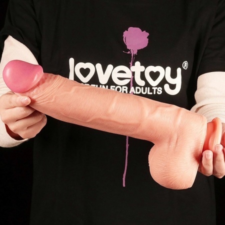 Dildo 30cm | 12in Dual Layered Platinum Silicone Cock