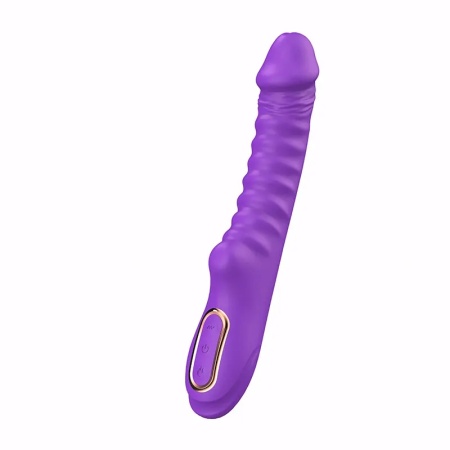 Rebrasti silikonski vibrator Enyalius Purple i lubrikant | KOMBINUJ I UŠTEDI 172