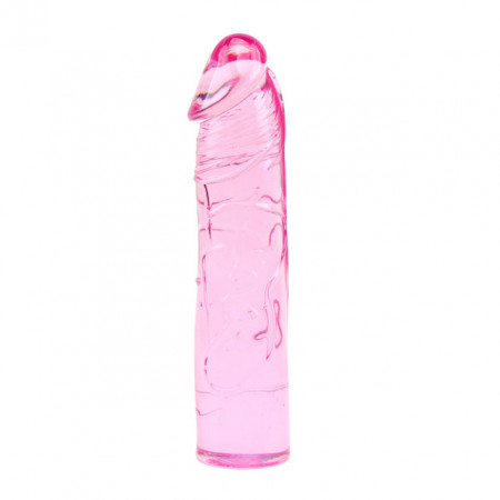 Roze TPE dildo 18cm | Pink TPE Dildo 18cm