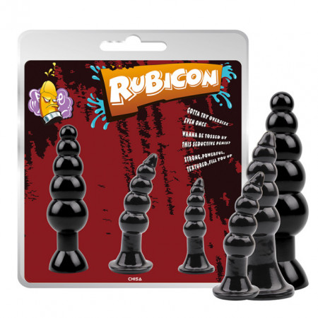 Set rebrastih analnih dilda | Anal Plug Set
