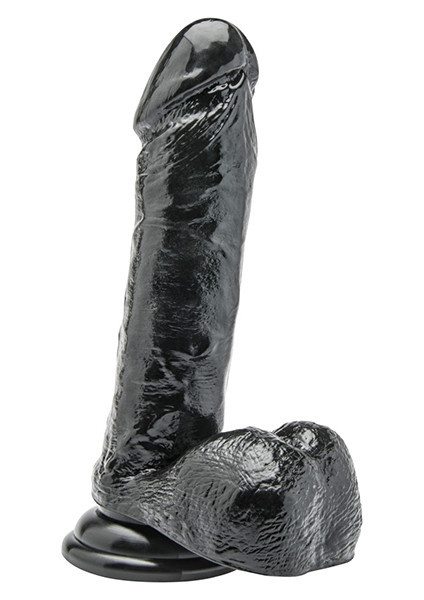 Crni dildo 18cm | Black Dildo 7 inch with Balls