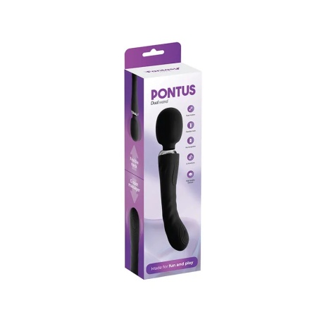 Dupli vibrator Pontus black i lubrikant | KOMBINUJ I UŠTEDI ku117