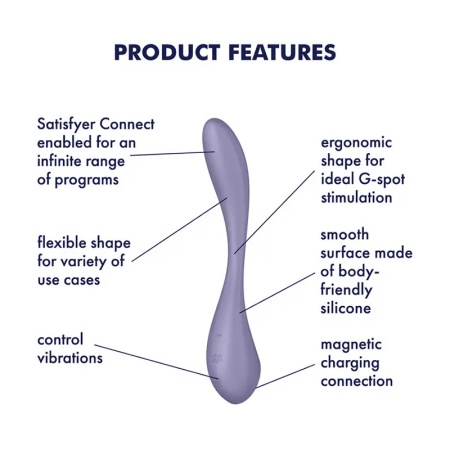 Fleksibilni Vibrator | SATISFYER G SPOT FLEX 5+LILAC