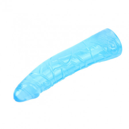 Plavi TPE dildo 19cm | Blue TPE Dildo