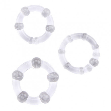 Set od 3 prstena | Beaded Cock Rings