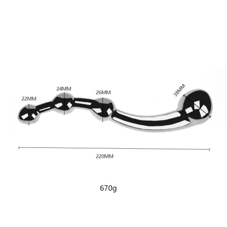 Dildo od nerdjajuceg celika Multi Stim Pleasure Wand