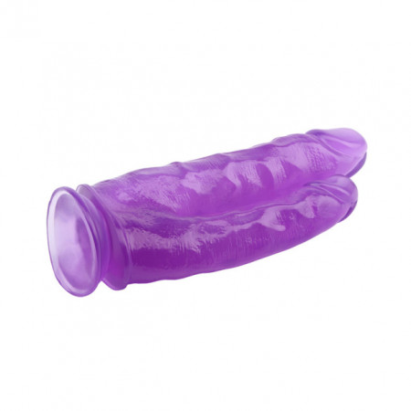 Ljubicasti dildo za duplu penetraciju 25cm | Double purple dildo