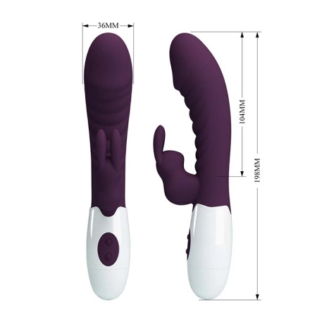 Ljubicasti multifunkcionalni zeka vibrator | Naughty Bunny