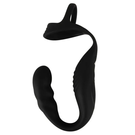 Masažer prostate | Cock Ring with RC Prostate Plug