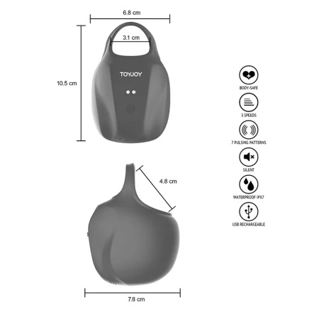 Pulsirajući masažer testisa | BRONX Scrotum Sleeve Ring