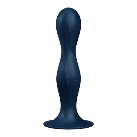 Silikonski dildo | SATISFYER Double Ball-R dark blue